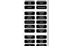 6" Black And White 8030 Dc Panel Basic 30 Label Set - Walmart pertaining to Simple Black And White Labels For Panels