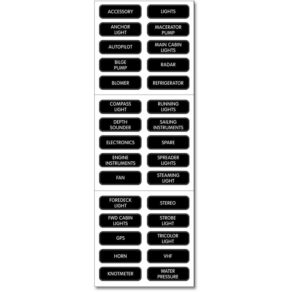 6&amp;quot; Black And White 8030 Dc Panel Basic 30 Label Set - Walmart pertaining to Simple Black And White Labels For Panels