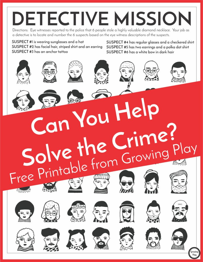 6 Free Printable Mystery Games For Kids - Growing Play throughout Free Printable Murder Mystery Games