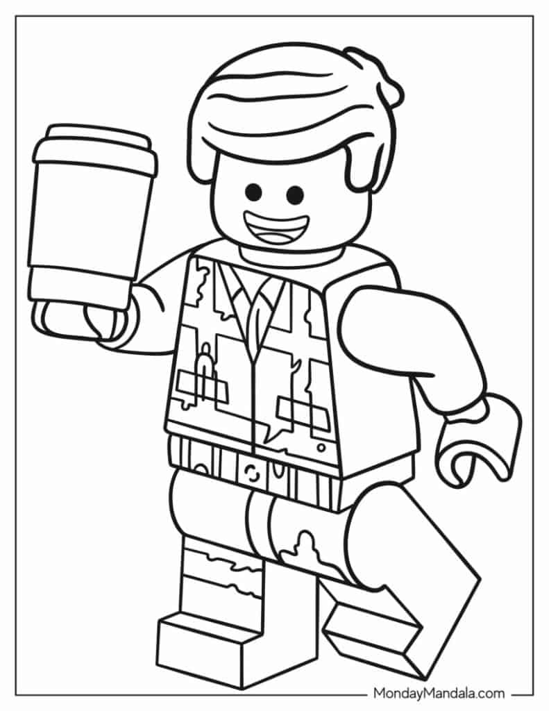60 Lego Coloring Pages (Free Pdf Printables) in Free Printable Lego Colouring Pages