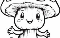7 Free Printable Mushroom Coloring Pages in Free Printable Mushroom Coloring Pages