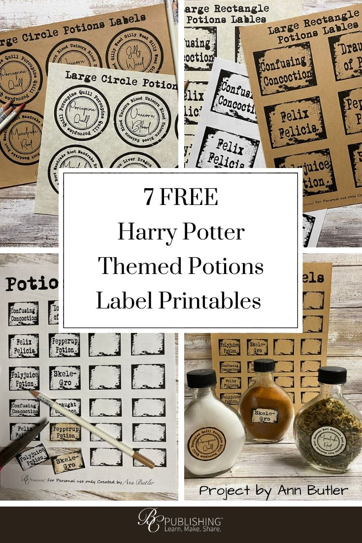 7 Harry Potter Themed Potions Label Printables - Bella Crafts for Harry Potter Labels Printable Free