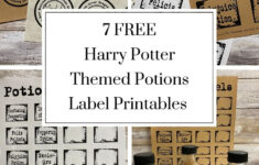 7 Harry Potter Themed Potions Label Printables - Bella Crafts intended for Harry Potter Potion Labels Printable Free