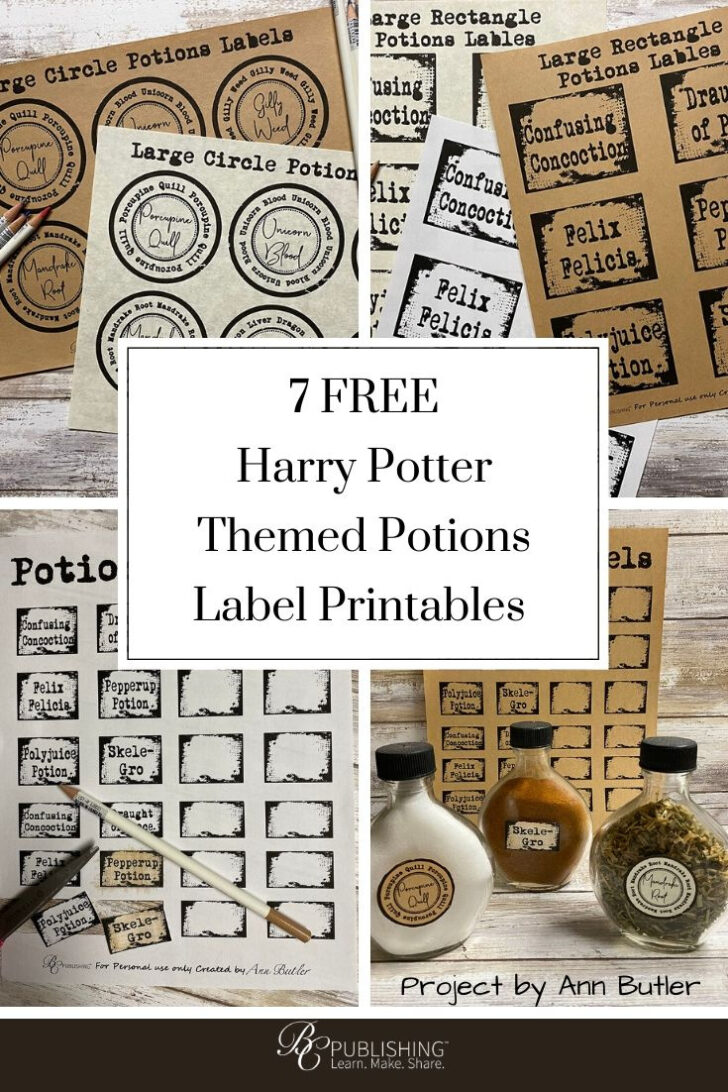 Harry Potter Potion Labels Free Printable
