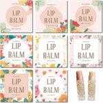 80Pcs 8 Styles Lip Balm Sticker Self Adhesive Homemade Lip Balm Regarding Printable Lip Balm Labels