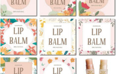 80Pcs 8 Styles Lip Balm Sticker Self-Adhesive Homemade Lip Balm regarding Printable Lip Balm Labels