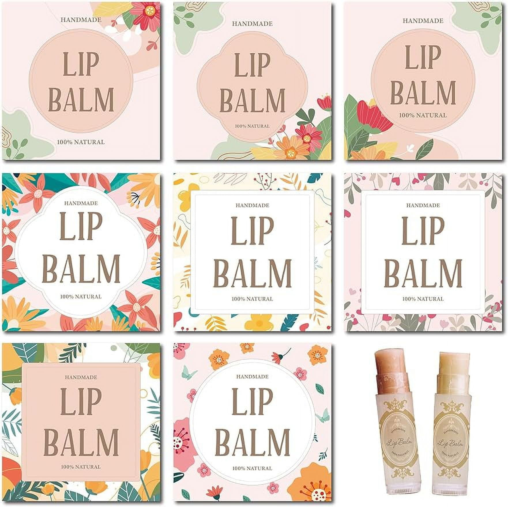 80Pcs 8 Styles Lip Balm Sticker Self-Adhesive Homemade Lip Balm regarding Printable Lip Balm Labels