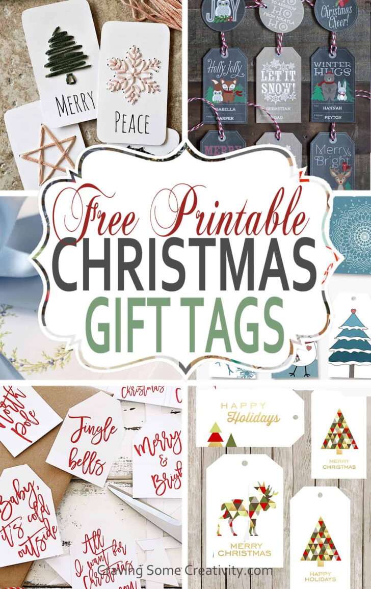 Free Printable Gift Labels Christmas