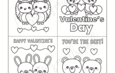 93 Cutest Printable Valentine'S Day Cards To Color - Cassie Smallwood for Free Printable Valentine Cards To Color