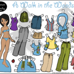 A Walk In The Woods  Paper Doll To Print • Paper Thin Personas Intended For Free Printable Cut Out Paper Dolls