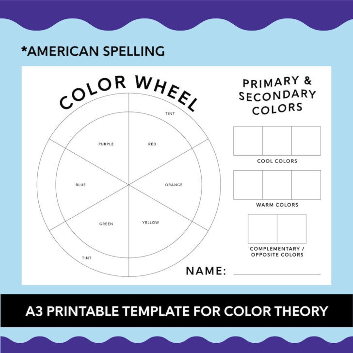 Free Printable Color Wheel Worksheet