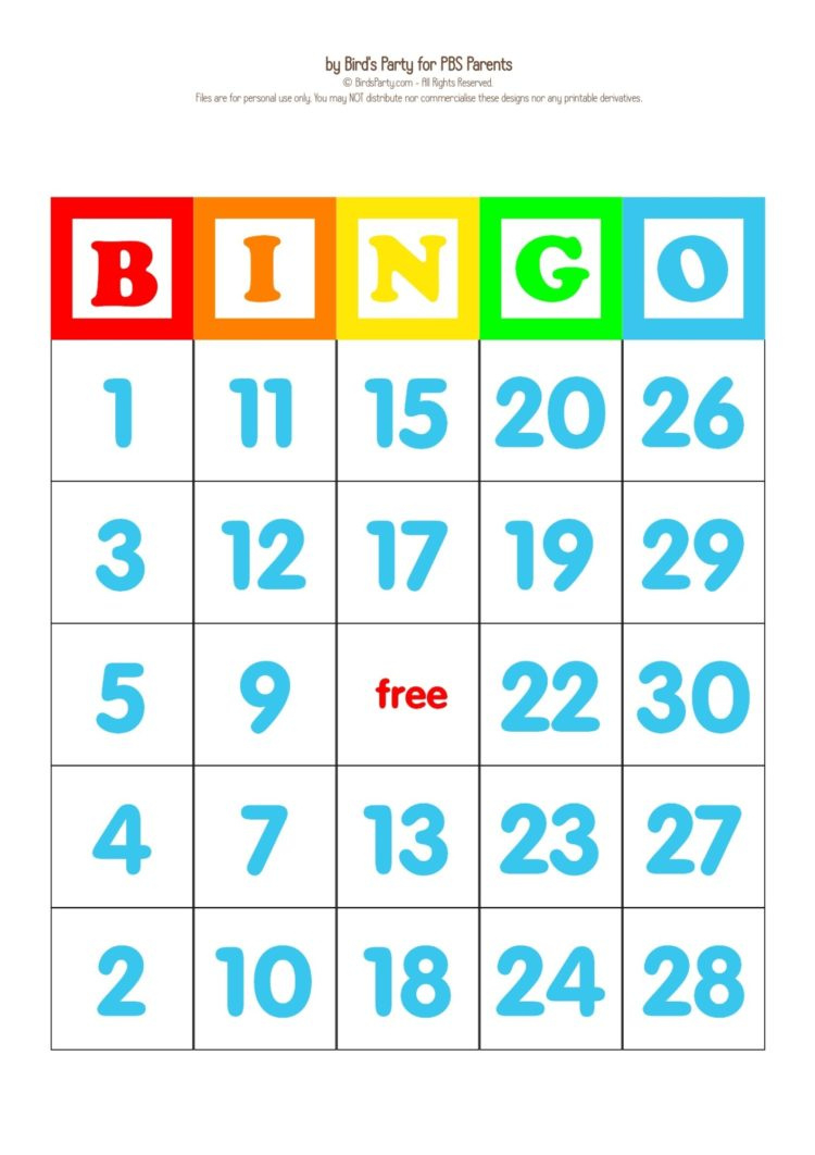 Abcs &amp;amp; 123S Bingo Cards | Kids Coloring Pages | Pbs Kids For Parents intended for Free Printable Number Bingo Cards