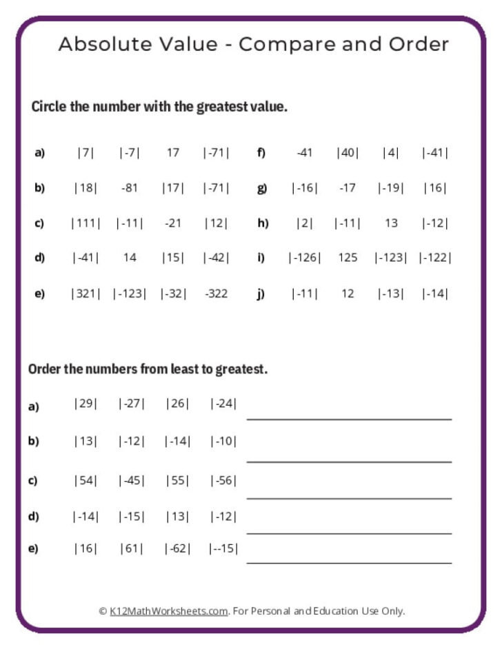 Free Printable Worksheets For 7th Graders