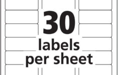 Address Labels, Inkjet Printers, White, 1 X 2-5/8 Inch, Box Of with Printable Label Template 1 X 2 5 8