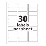 Address Labels Printable   Printable Party Favors Within Free Printable Label Templates 30 Per Sheet