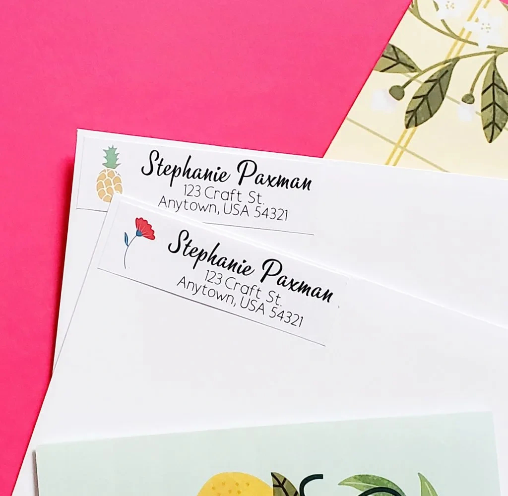 Address Labels With Cricut - Crafting In The Rain with regard to Printable Address Labels For Envelopes
