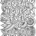 Adult Swear Word Coloring Pages/Book. For Print/Downloads   Etsy Within Free Printable Adult Swear Word Coloring Pages Disney