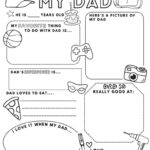 All About Dad Free Printable Pdf Inside Free Printable All About My Dad Printable
