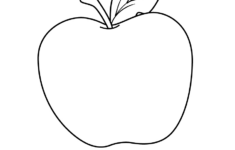 Apple Coloring Page - Super Simple inside Free Printable Coloring Pages Apples