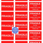 Aufkleber, Fragile, A4, Kleine Fragile Aufkleber, Drei Within Fragile Printable Label