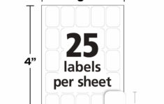 Avery 1X3 Labels Template Avery® Removable Laser/Inkjet Id Labels in Printable Avery Label Template 6460