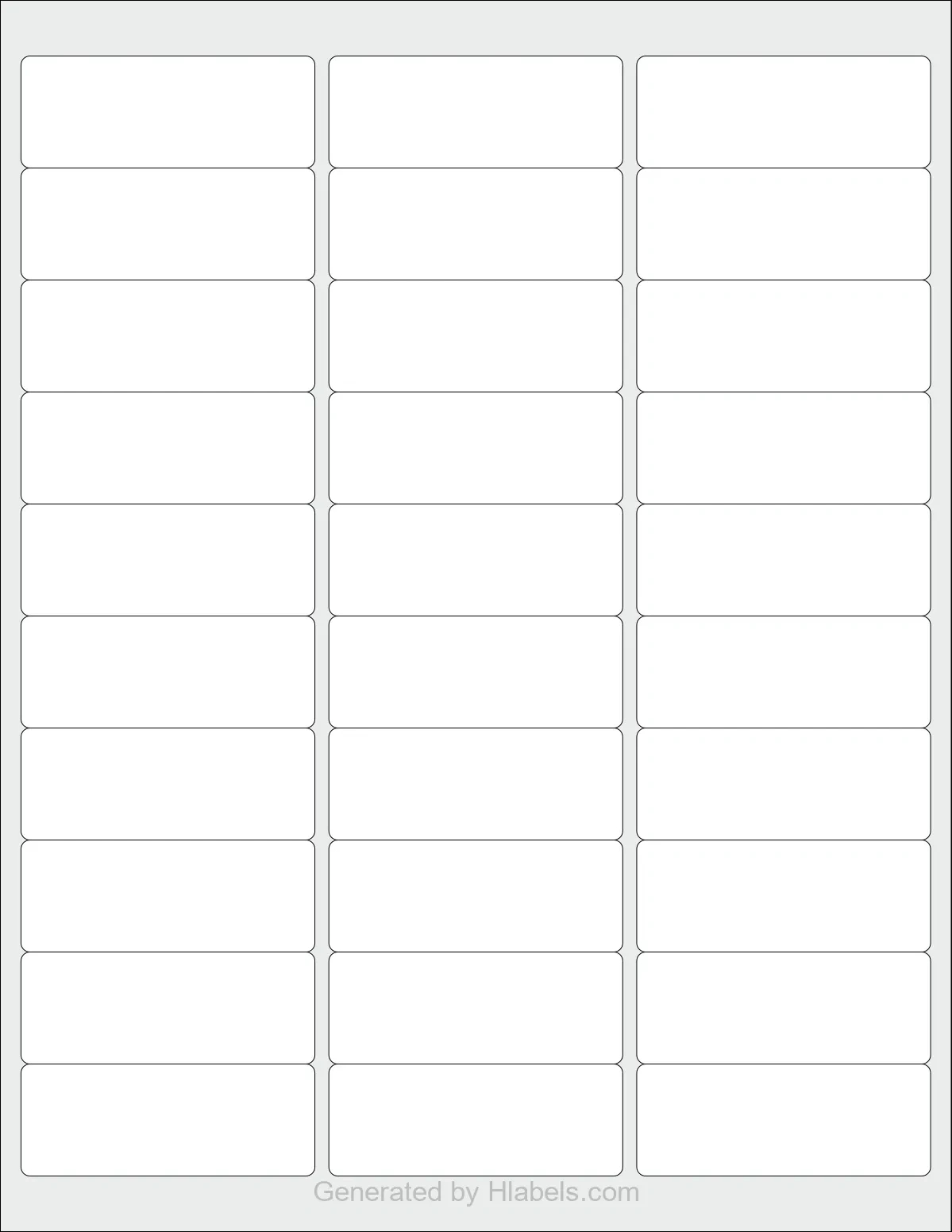 Avery® 5160 Label Template | Print Online Instantly regarding Free Printable Label Template 5160