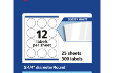Avery Printable Labels With Sure Feed 22877 Round 2 Diameter Matte inside Printable Avery Label Template 22877