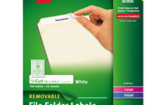 Avery Removable File Folder Labels With Sure Feed Technology, 0.66 in Free Template For Avery 5366 File Folder Labels