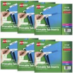 Avery Worksaver Tab Inserts, 2 Inches, White, 100 Inserts Per Pack Pertaining To Free Printable Avery Label Templates 11136