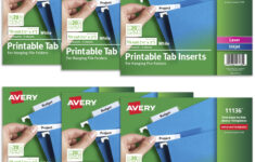 Avery Worksaver Tab Inserts, 2 Inches, White, 100 Inserts Per Pack pertaining to Free Printable Avery Label Templates 11136