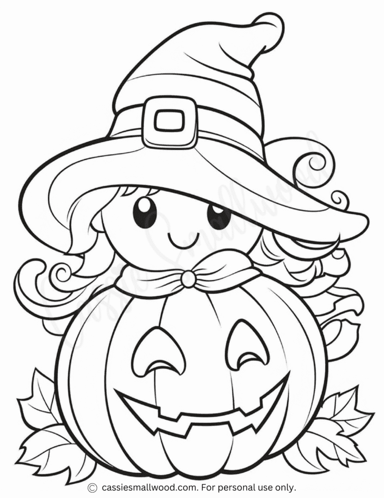 Awesome Halloween Coloring Pages - Cassie Smallwood for Free Printable Colouring Pages Halloween