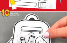 Back To School Backpack Craft – 10 Minutes Of Quality Time in Free Printable Back To School Crafts