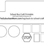 Back To School: School Bus Countdown Kids Craft   Thesuburbanmom Throughout Free Printable Back To School Crafts