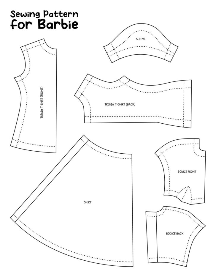 Free Printable Patterns For Barbie Clothes