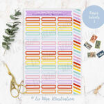 Basic Labels Planner Stickers || Basic 1   Liv Wan Illustration Intended For Printable Label Stickers For Planner