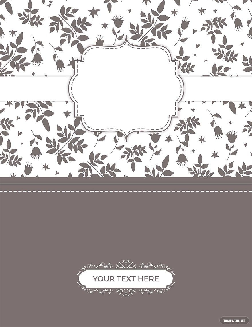 Beautiful Binder Cover Template In Pages, Psd, Word, Publisher throughout Free Printable Binder Cover Templates