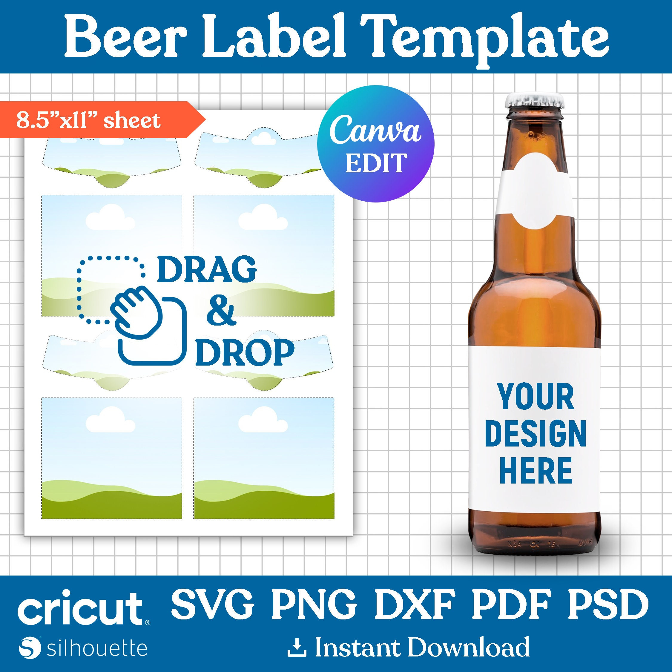 Beer Label Template, Beer Label Svg, Bottle Beer Neck Label with regard to Printable Beer Bottle Labels