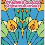 Beginner Stained Glass Patterns   19 Free Pdf Printables | Printablee Regarding Free Printable Stained Glass Suncatcher Patterns