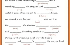 Best Thanksgiving Mad Libs Free Printable (Use It This Year!) for Free Printable Thanksgiving Mad Libs