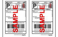 Beste Premium Versand Versandetiketten 8,5 X 5,5 Halber Bogen Selbstklebend inside Printable Label Usps