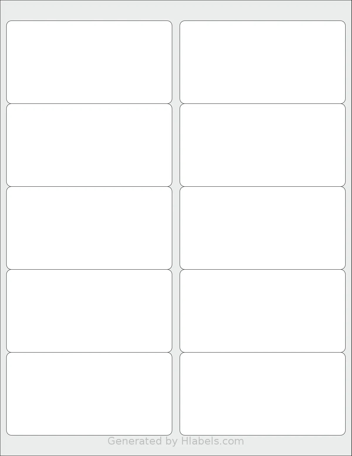 Bestiker® 10 Label Template | Print Online Instantly intended for Free Printable 2x4 Label Template
