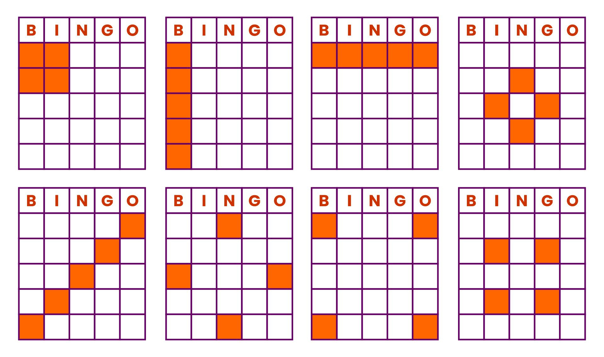 Bingo Pattern Images pertaining to Free Printable Bingo Game Patterns