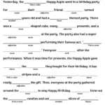 Birthday Party Silly Blanks Regarding Free Printable Birthday Mad Libs