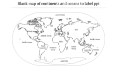 Blank Map Of The Continents And Oceans Ppt And Google Slides within Printable Blank Map of Continents and Oceans to Label
