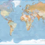 Blank Printable World Map With Countries & Capitals Throughout Printable World Map Countries Labeled