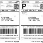 Blank Ups Shipping Label   Etsy For Printable Ups Shipping Label