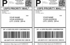 Blank Ups Shipping Label - Etsy for Printable Ups Shipping Labels