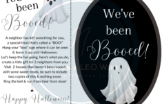 Boo" Your Neighbor With These Free Kits! - Life As A Leo Wife for Free Printable You&amp;#039;ve Been Booed