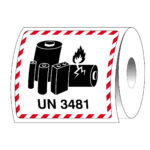 Brady Part: 237813 | Packaging Labels   Lithium Ion   Un 3481 Throughout Un 3481 Label Printable