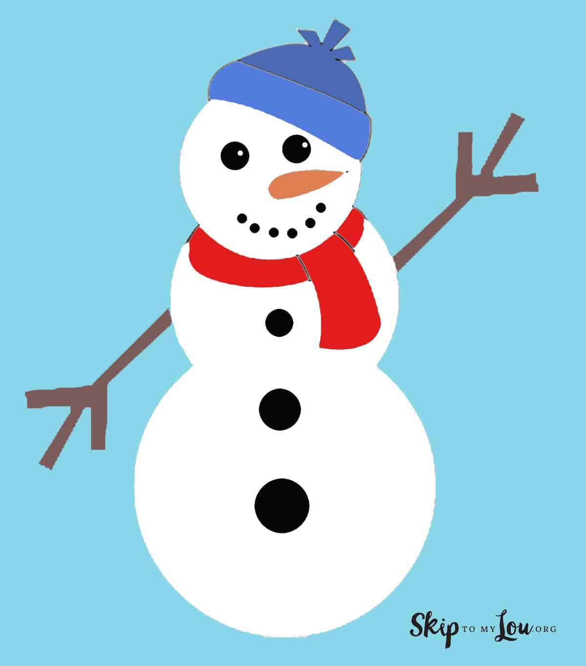 Build A Snowman {Free Printable Activity} | Skip To My Lou in Free Printable Pictures Of Snowmen